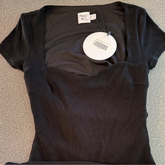 Nolan Short Sleeve Mini Dress Black - US 4 - Picture 2 of 3